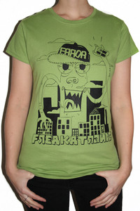 Monster City T-Shirt - Girls - Kiwi Green
