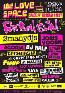 We Love Space - Space 24th Birthday Party - Ibiza -  FREAKATRONIC LIVE